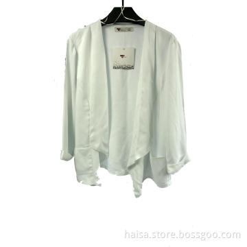 Women's White Long-Sleeved Shirts